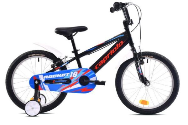 Детски Велосипед Capriolo Rocket 18" Контра Черна