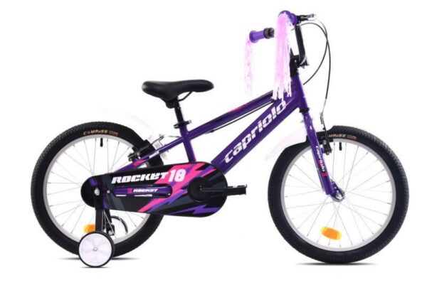 Capriolo Rocket 18" Jalgpiduriga Lasteratas Lilla