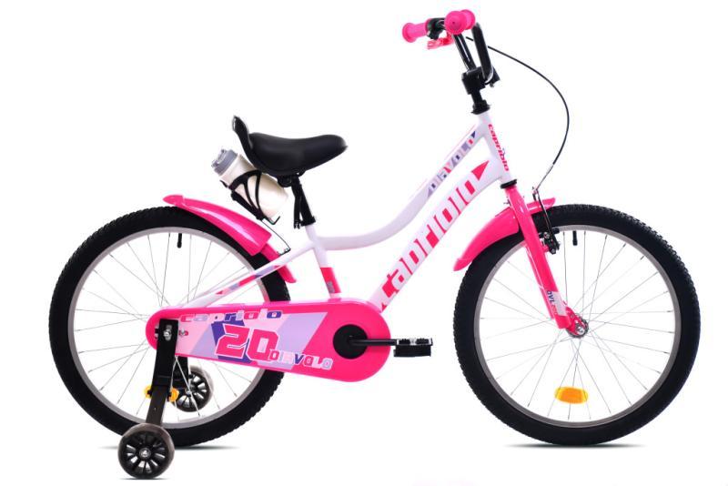 Capriolo Diavolo 20" Kinderfahrrad Weiß/Pink