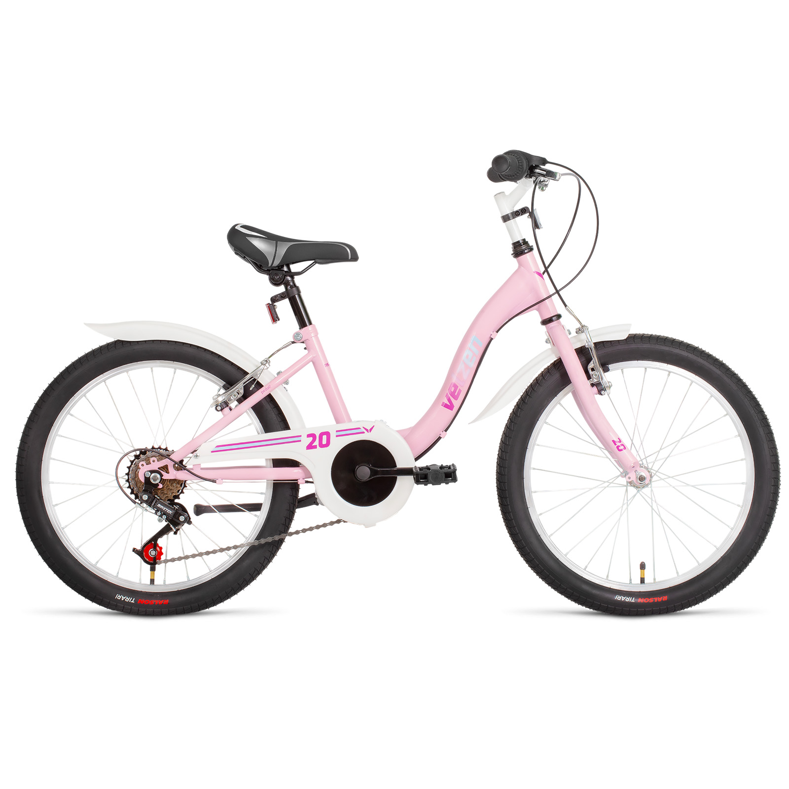 Bicicletta Bambino Velzen Lindo 20" 6 Velocità Ciclamino