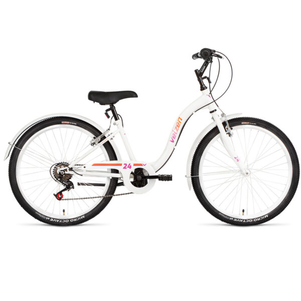 Bicicletă 24" Velzen Lindo 6 Viteze Alb