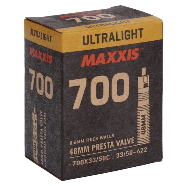 Duša Maxxis 700x33/50C Ultralight Presta 60mm