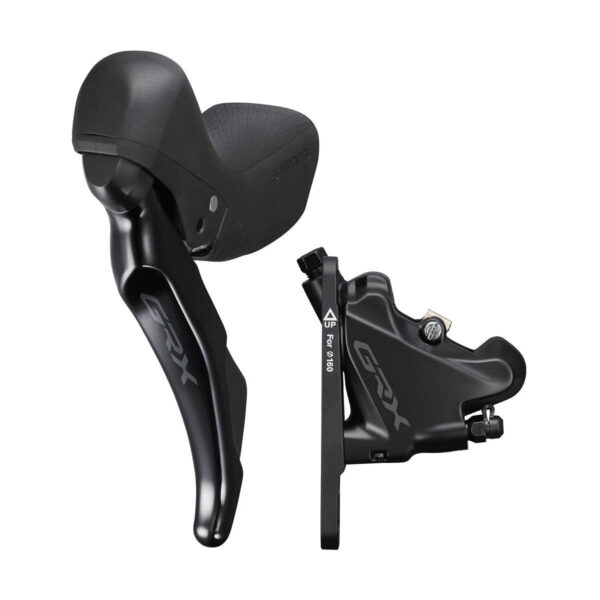 Travão de Disco Hidráulico Dianteiro Shimano GRX BR-RX400/ST-RX400-L Flat Mount 2s + Adaptador