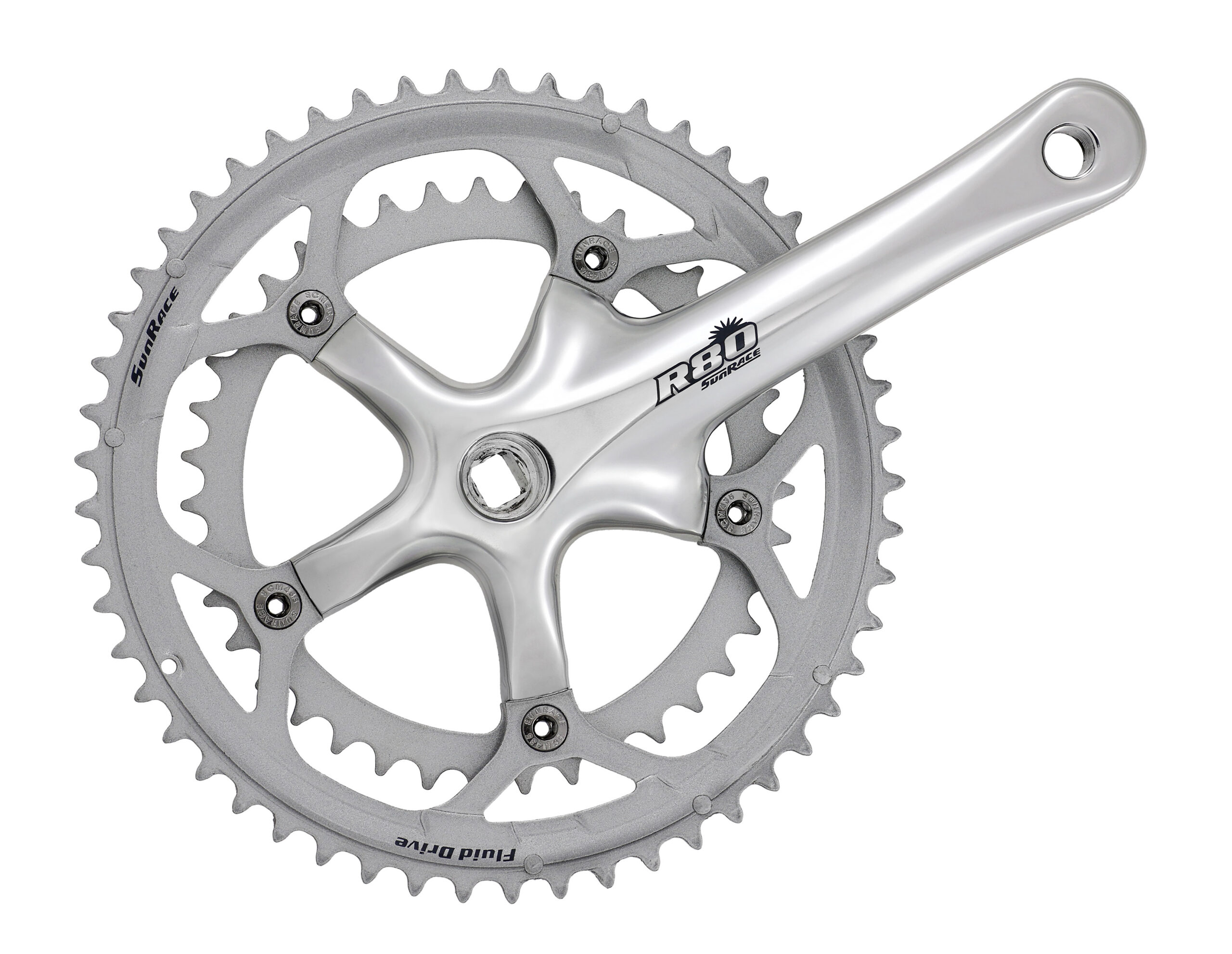 SunRace R81 Kurbelgarnitur 39/53 Zähne Kettenblätter 42/52 Zähne 170mm