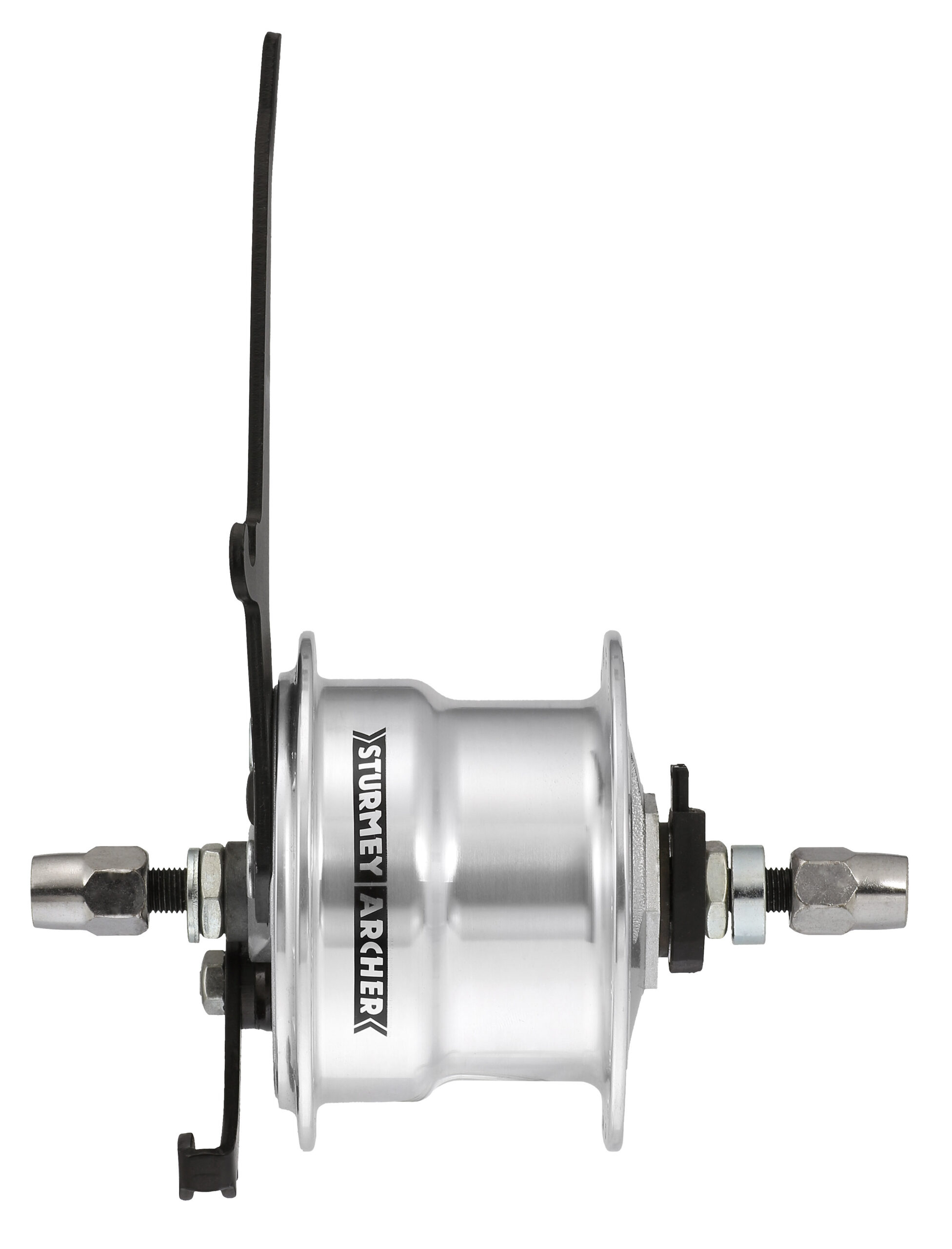 Sturmey Archer Vorderradnabe X-FDD Dynamo/Trommelbremse 70mm 6V/3.0W 36 Loch Silber Alu