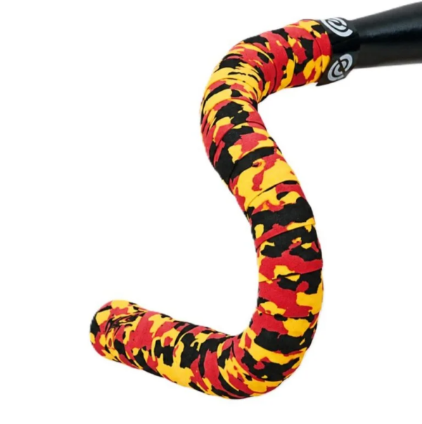 Fita de Guiador Bike Ribbon Cork Speckled Amarelo-Vermelho-Preto