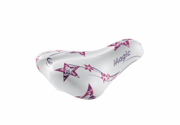 Montegrappa 997 BI MAGIC Meisjes Zadel Wit/Roze Ster 240x190mm (Framemaat 20-24)
