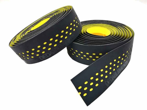 Deda Presa Double Juhtrauateip Must/Sidrunikollane
