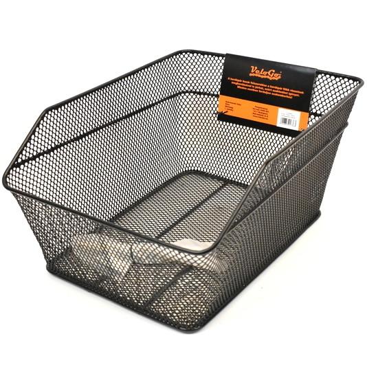 VeloGo Tagumine Metallkorv Must L 29x39x18cm