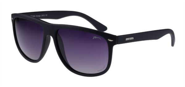 RELAX Kanaga R2326A Zonnebril, Gepolariseerd, Lens: Blauw, Montuur: Zwart