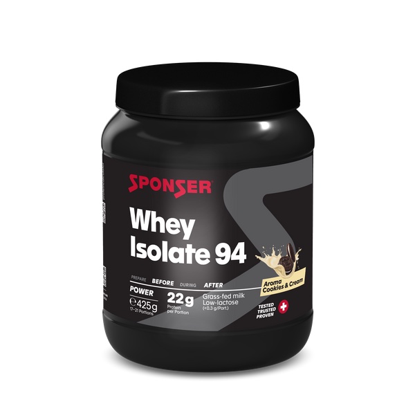Sponser WHEY ISOLATE 94 Valgupulber Cookies&Cream 425g Purk