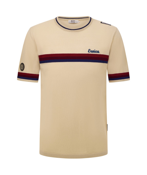 Santini EROICA JACQUARD TIMO T-Shirt Cappuccino XXL