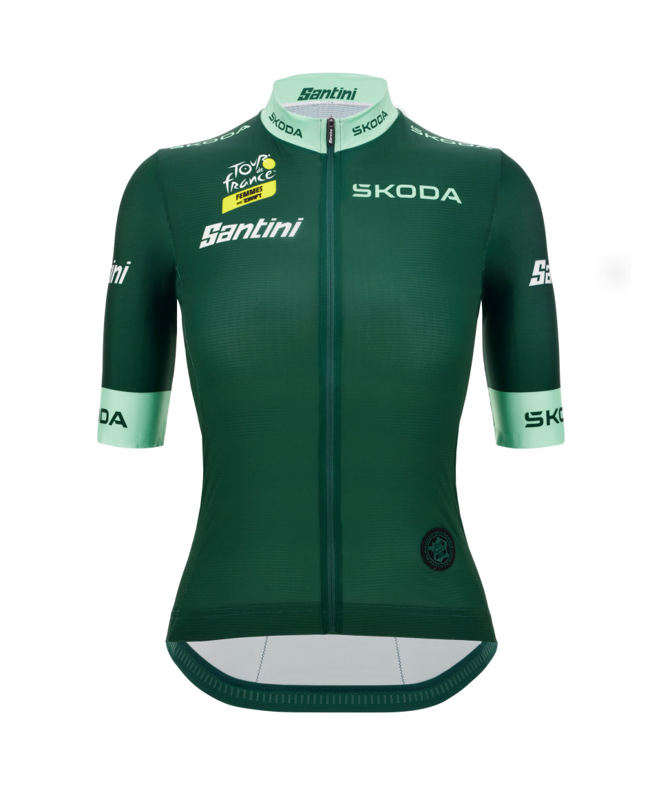 Santini TOUR DE FRANCE WOMEN POINT LEADER Trikot Grün S