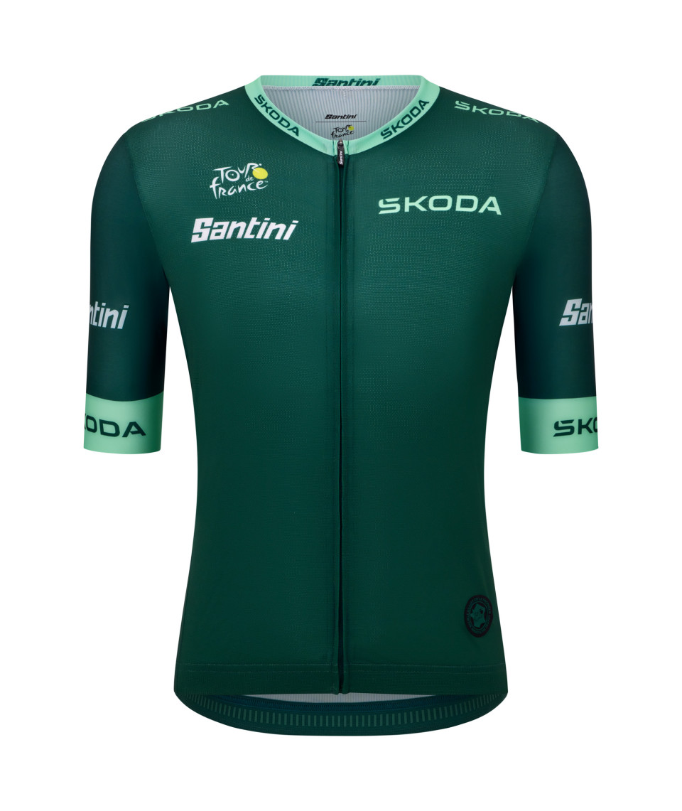 Santini TOUR DE FRANCE POINT LEADER Trikot Grün M