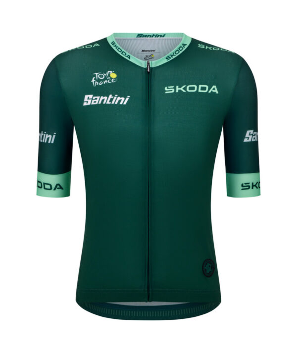 Santini TOUR DE FRANCE POINT LEADER Fietsshirt Groen XL