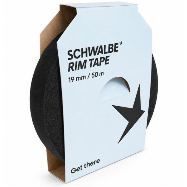 Schwalbe Självhäftande Textilfälgtejp 19mm x 50m Svart (Max 10 bar / 145 PSI)