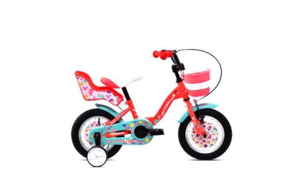 Bici Bambino Adria Fantasy 12" Rosa/Turchese