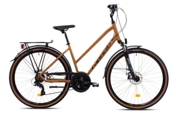 Capriolo Roadster Lady Trapez Dames Trekkingfiets 18" Mosterdgeel (926606-18)