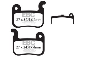 EBC CFA370R Rote Downhill Scheibenbremsbeläge (Shimano XTR M965 / XT M765)
