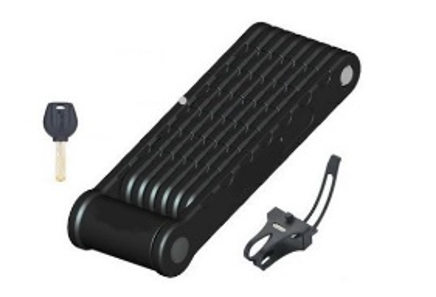 Πτυσσόμενη Κλειδαριά VeloGo 20x3.5mm 940mm Μαύρη