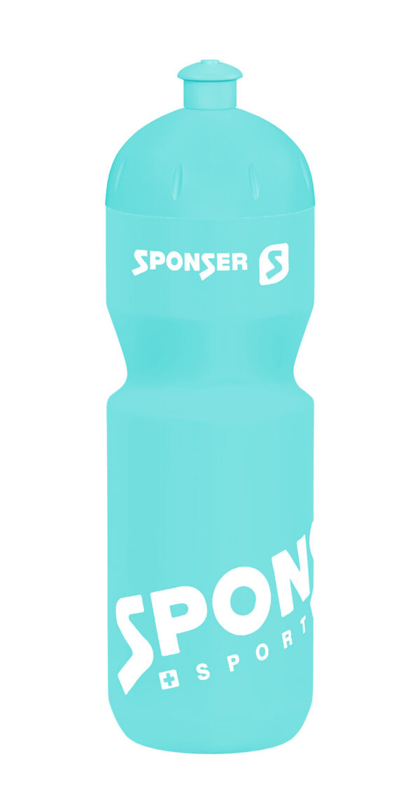 Fľaša Sponser 750ml Tyrkysová/Biela Bez BPA