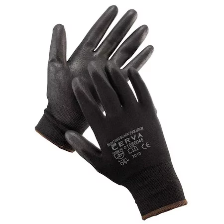 Covergard Nahtlose PU-beschichtete Mechanikerhandschuhe Größe 10 (XL) Schwarz (13P110)