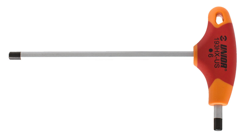 Шестограм с T-Дръжка Unior 193HX-US (5) (625113)