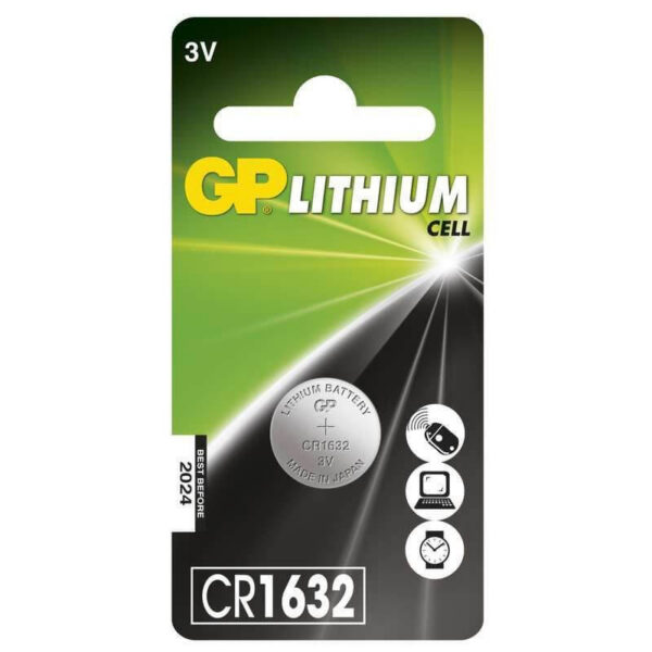GP Patarei CR1632 3V 125mAh Liitium (DL1632)