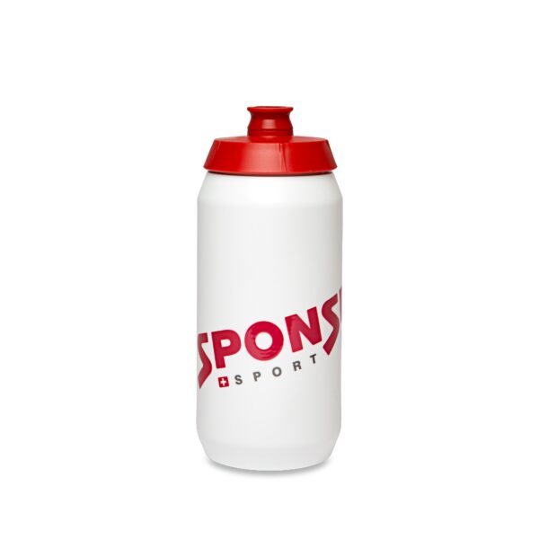 Fľaša Sponser PRO 500ml Priehľadná/Červený Uzáver