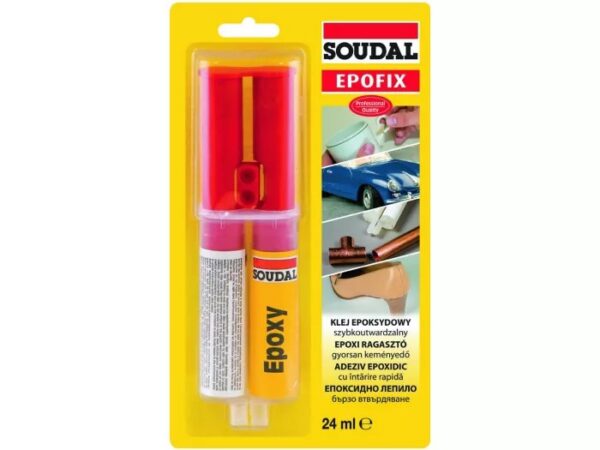 Εποξική Κόλλα Δύο Συστατικών σε Τζελ SOUDAL EPOXY 82A 24ml