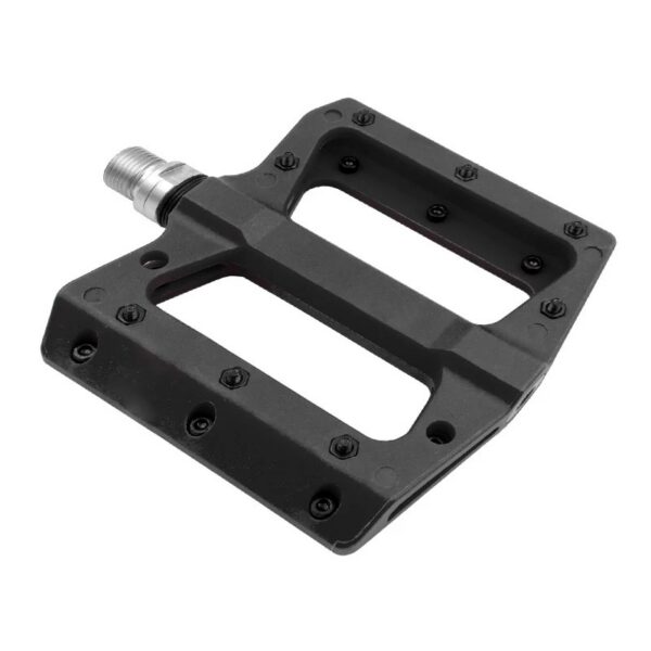 Термопластични Платформени Педали MVTek FLAT Черни Cro-Mo Ос 111x105x21mm