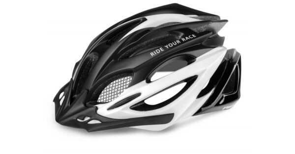 R2 PRO TEC ATH02A2/M In-Mold Fahrradhelm Schwarz/Weiß