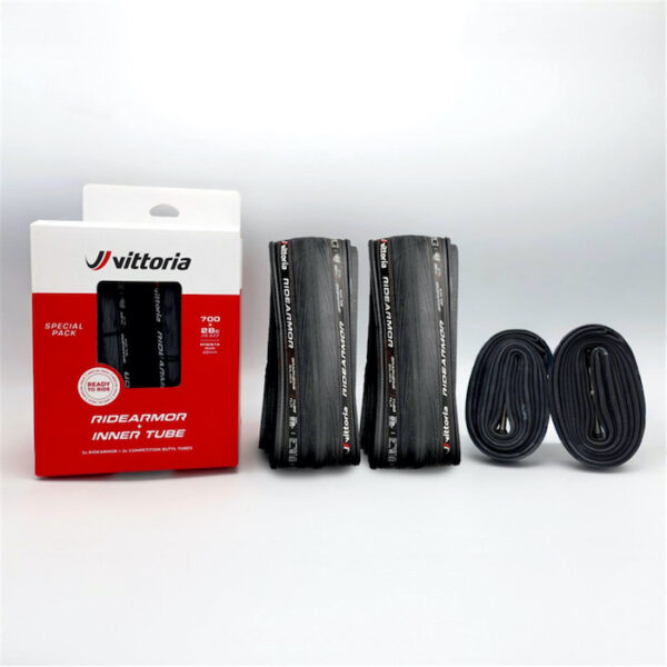 ΕΙΔΙΚΟ ΣΕΤ Vittoria RideArmor II TLR Graphene Silica G2.0 (2x Ελαστικό 28-622, 2x Σαμπρέλα RVC 48mm) Συμβατό με Hookless