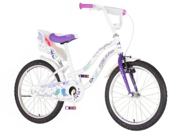 Visitor Song Bird 20" Meisjes Kinderfiets Wit Vogelmotief (1203091)