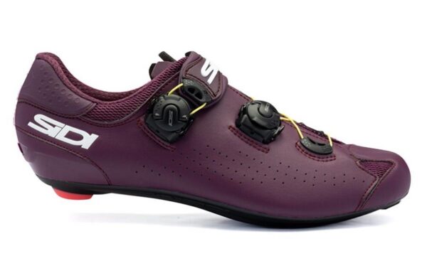 Scarpe Strada SIDI Genius 10 Taglia 46 Rosso Vino