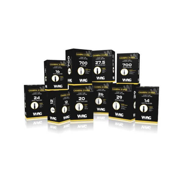 WAG Kamera 700x35/40C Automobilinis Ventilis 32mm Dėžutėje
