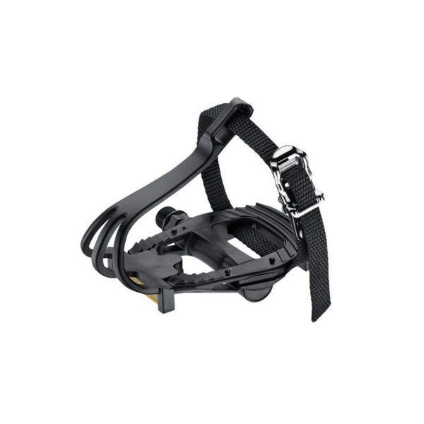 VP Components VP-335T Plento Pedalai su Dirželiais Juodi