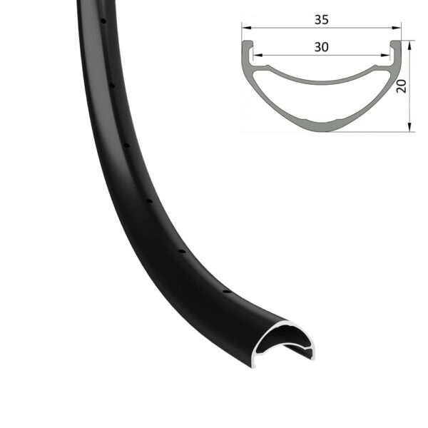 Remerx IBEX 30 DH Pöid 28" (622x30mm) 32H Tubeless Ready Must