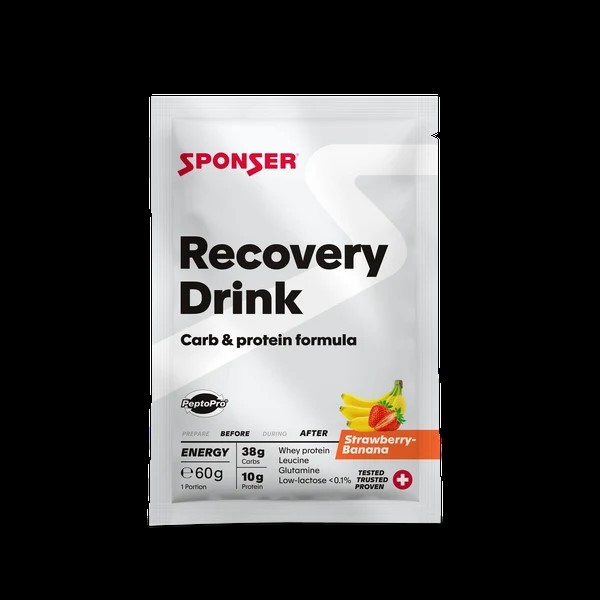 Sponser Recovery Drink Taastusjoogi Pulber 60g Kotike Maasikas-Banaan
