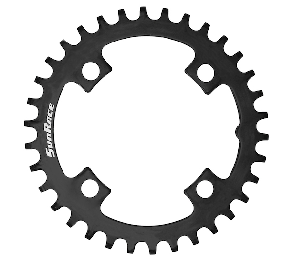 Tarcza Stalowa Narrow-Wide SunRace CRMS00 30T 96 BCD Symetryczna Czarna