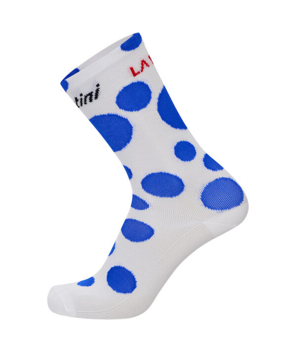 Santini La Vuelta Täpilised Rattasokid Sinine XL-XXL (44-47)