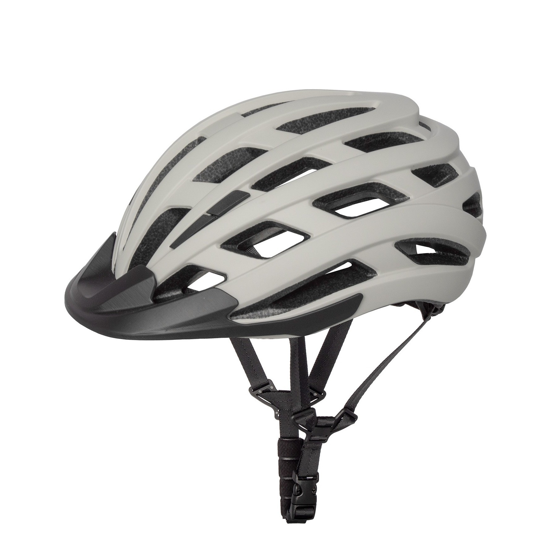 M-Wave Shift Fahrradhelm für Erwachsene Hellgrau M (55-58cm)