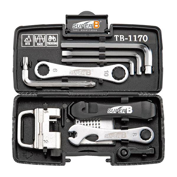 Super B TB-1170 24-ühes Kompaktne Rattatööriistade Komplekt 197g