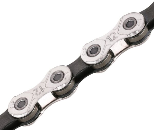 Catena 12 Velocità KMC X12 SE 126 Maglie Argento/Nero Compatibile SRAM Eagle
