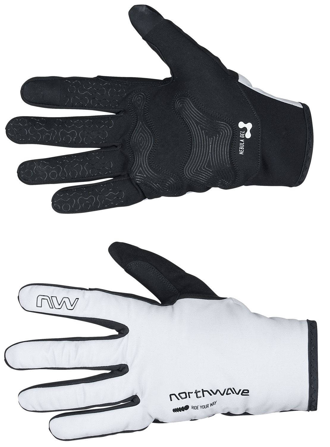 Zimní Rukavice Northwave FAST PRO GEL XL Světle Šedé