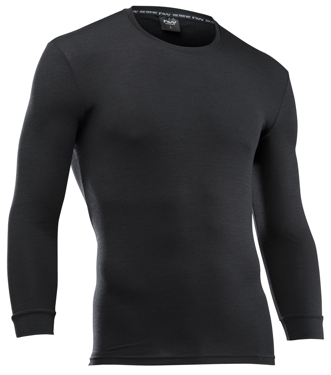 Termo Aktivna Majica z Dolgimi Rokavi Merino Northwave Surface S Črna