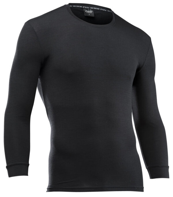 Termo Aktivna Majica z Dolgimi Rokavi Merino Northwave Surface L Črna
