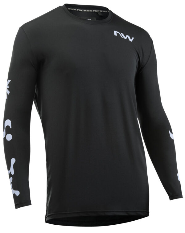 Maglia Manica Lunga Northwave XTrail 2 Nero/Grigio Ghiaccio XXL