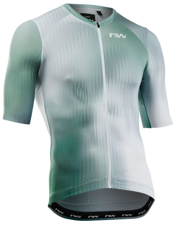 Northwave Blade Fietsshirt Korte Mouw Wit/Saliegroen L
