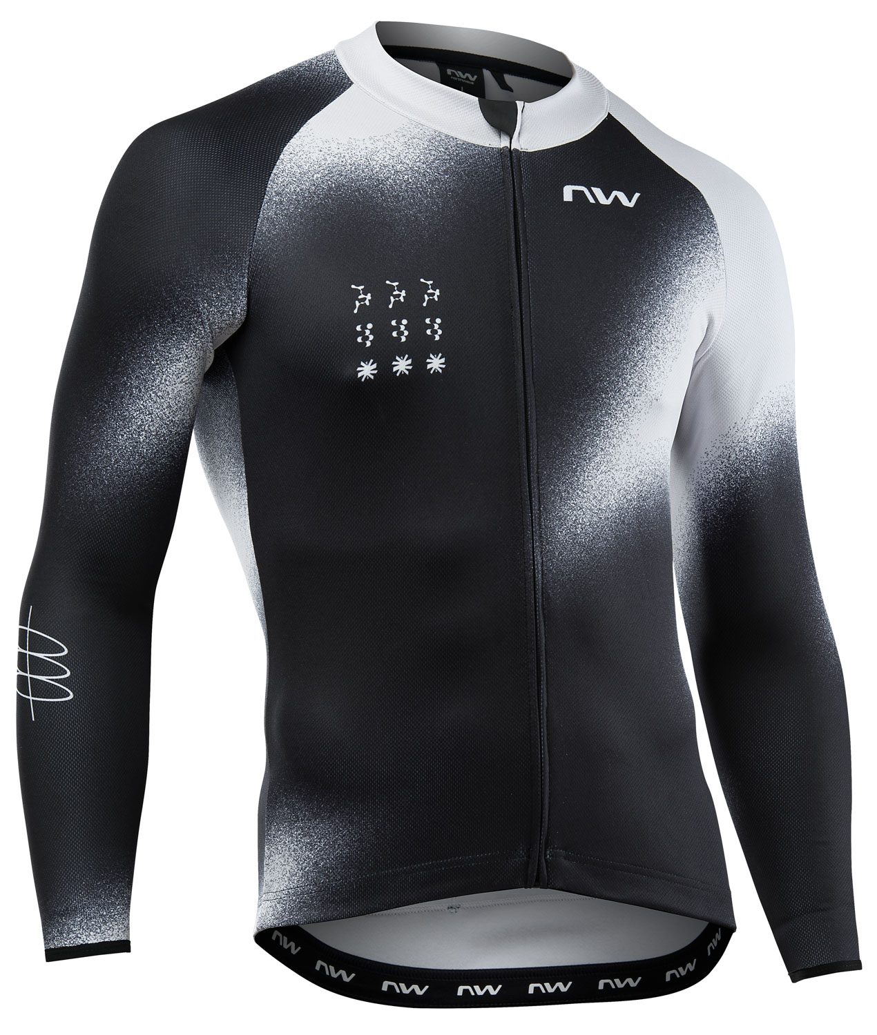 Maglia Termica a Maniche Lunghe Northwave Blade XXL Nero/Grigio Chiaro
